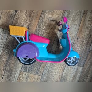 Journey Girls Doll Scooter Sound And Lights Works Place For Pets In Back 18"